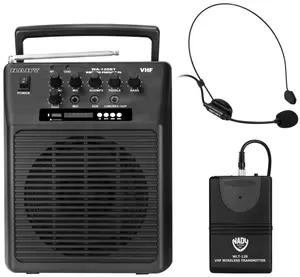 212 MAIN Nady 24637 Wireless Portable Compact PA Full-Range Audio Speaker System - Bluetooth, Built-in Amplifier, MP3-Compatible, Portable Setup