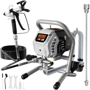 Airless Paint Sprayer - High Efficiency Thinning-Free Electric Spray Gun with Brass Nozzles & Extension Rod, Minimal Overspray for Home Interior/Exterior (Shell-Head airless Paint Sprayer)