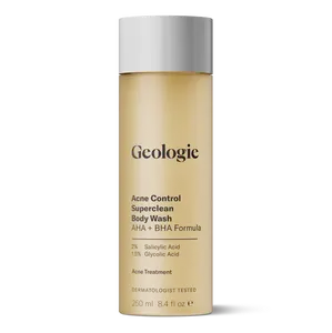 Geologie Acne Control Body Wash | Exfoliating AHA + BHA Cleanser for Men & Women | Reduces Bacne & Body Breakouts