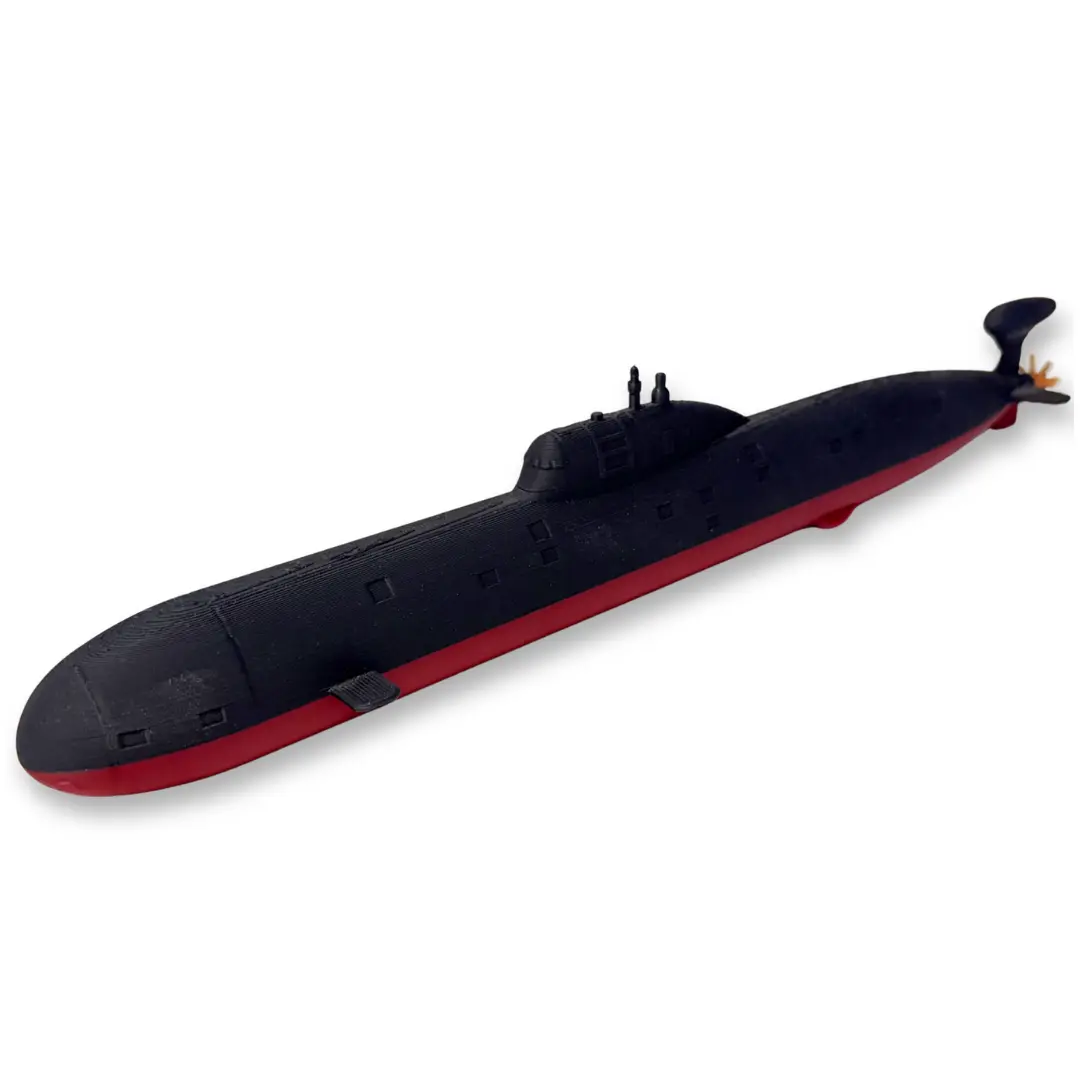 12" Akula-Class Submarine Model – Russian Soviet Nuclear Attack Submarine Replica, Cold War Naval Military Gift & Desktop Display Decor, Scale Miniature Ship