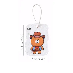 Compressed Wood Pulp Sponge Cartoon Oil Remove Dish Cloths Sponge Wipes Cleaning Tools For Kitchen
