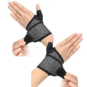1 Pair Wrist Braces – Breathable Adjustable Support for Carpal Tunnel & Tendonitis | Ideal for Weightlifting & Fitness | Unisex One Size