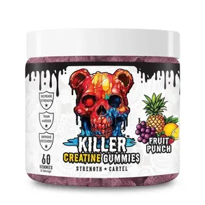 Strength Cartel Killer Gummies with Creatine - Supplement Edible Optimum - 30 servings, Healthcare, Sour Watermelon