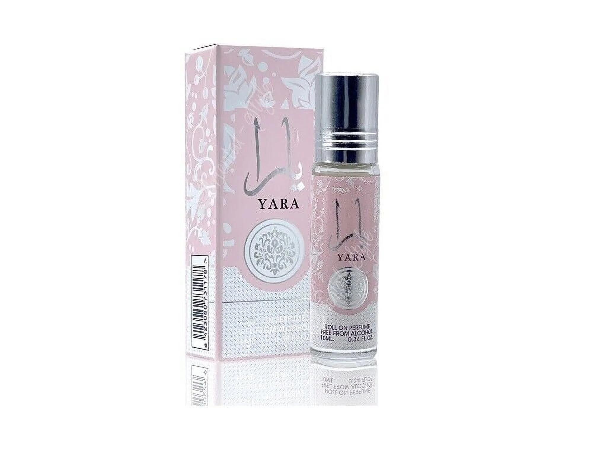 Ard al Zaafaran | Yara Perfume Roller On | For Women - 0.34 Ounce / 10 ml | Orchid - Tropical Fruits & Sandalwood