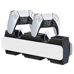 PS5 Controller Charger, Charging Station for PS5 Controller&PS5 Edge Controller, Ugame of PS5 Accessories, Controller Charging Stand for DualSense Controller