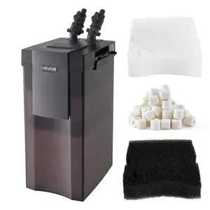 VEVOR External Aquarium Canister Filter, 528GPH Powerful Pump, 5-Stage System with Included Media, Water Circulation Cleaner for 150-Gal Large Fish Tanks, Freshwater Use
