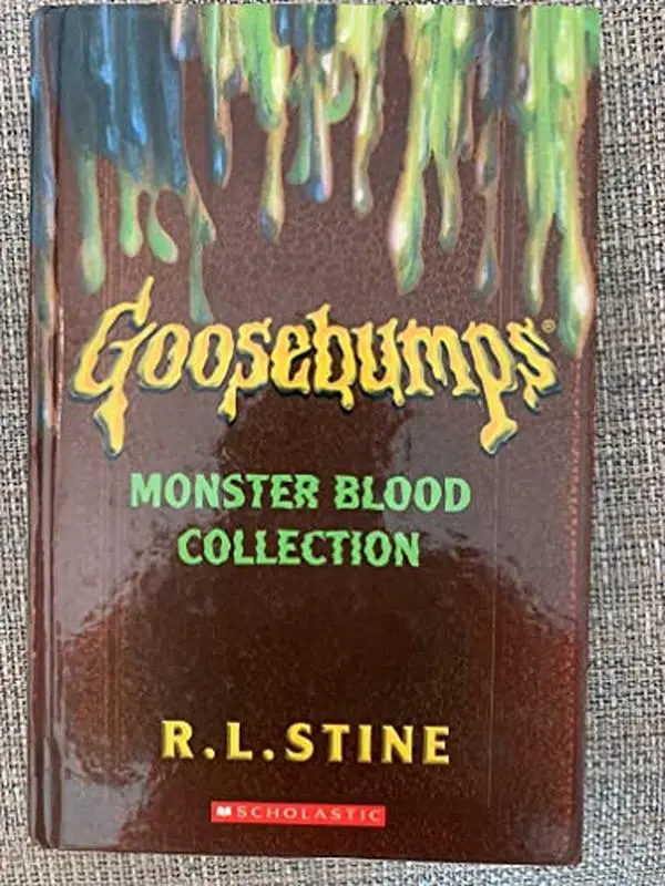 Used Goosebumps Monster Blood Collection (1, 2, 3) First Edition English Book Series by R. Stine, Hardcover, 380pp