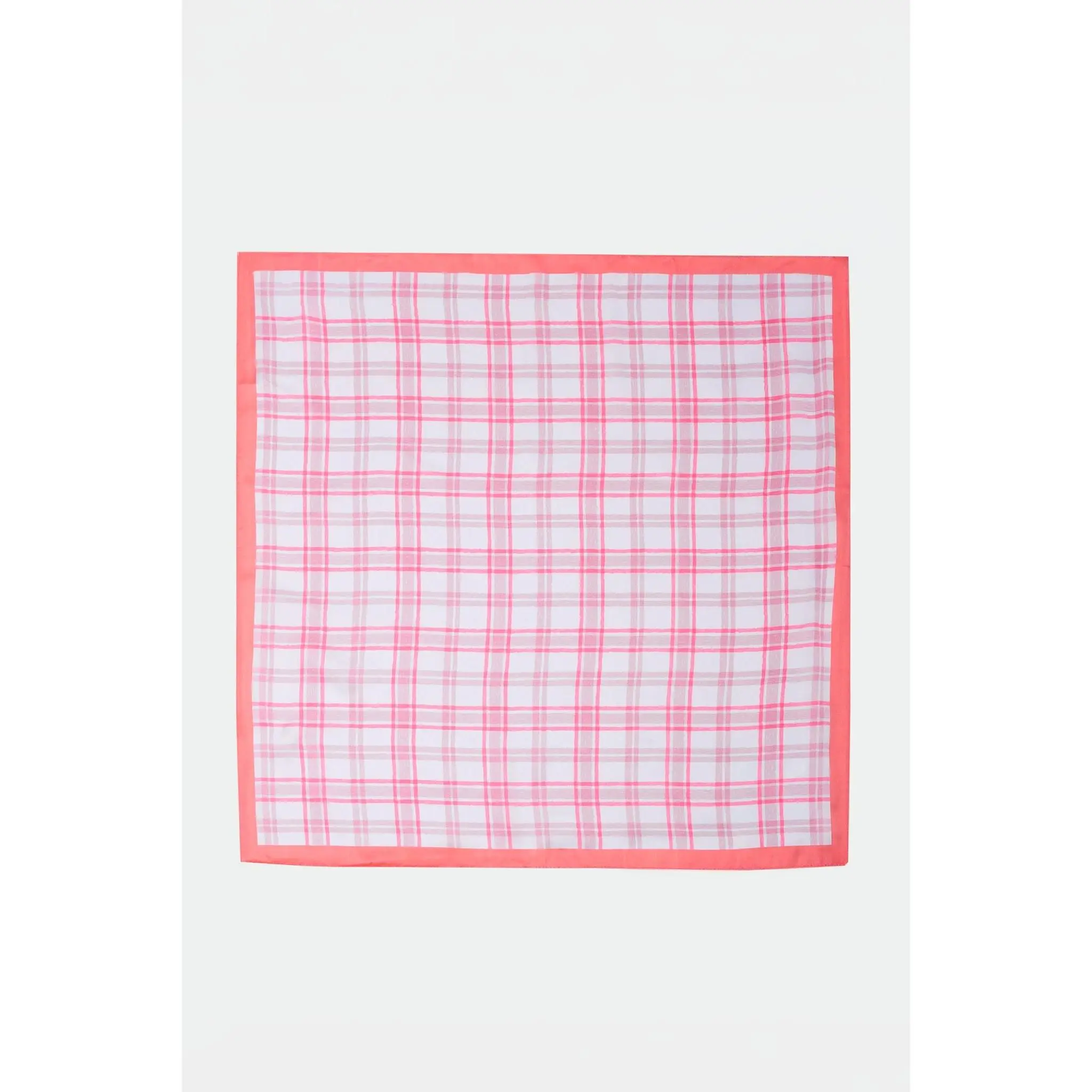 Pink Plaid Scarf