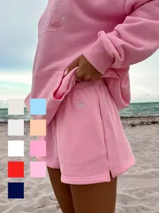 Sunkissedcoconut Embroidered Sweat Shorts 100% Cotton