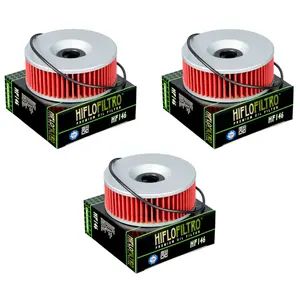 Hiflofiltro HF146 Oil Filter 3 Pack Yamaha XJ 1100 Maxim, XS 1100, XS 750