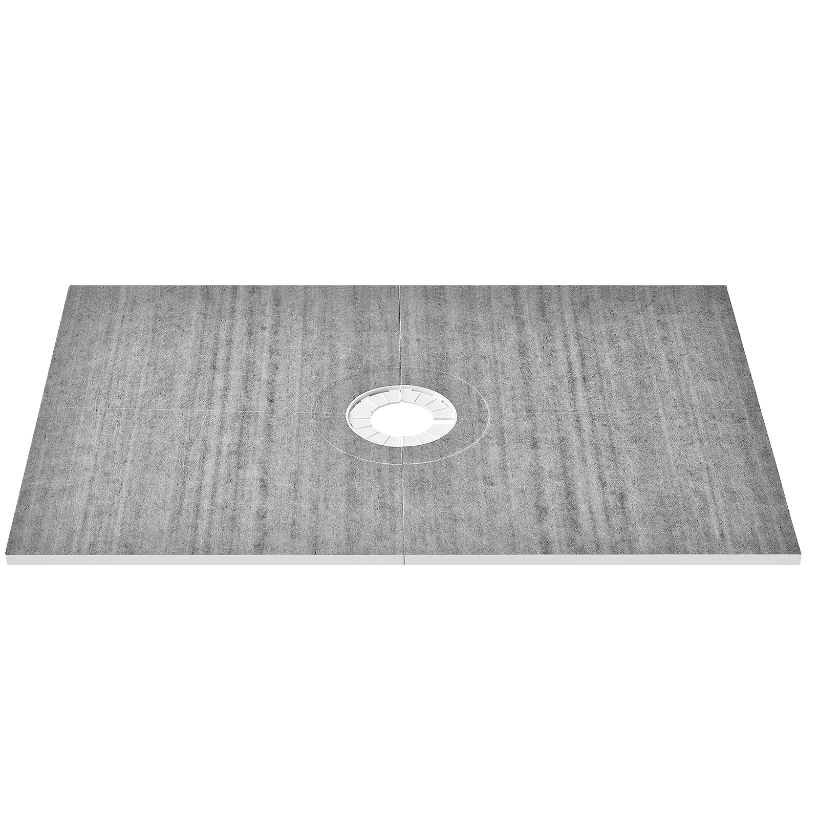 【BackToSchool】VEVOR Shower Curb Kit, 48"x72" Shower Pan Kit with 6.3" Central Drain, Lightweight EPS Shower Installation Kits with 2 Waterproof Cloths, Shower Pan Slope Sticks Fit for Bathroom