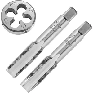 M12X1 Hand Tap and  Set, M12*1mm Metric Threading Hand Tap and Round Threading  Right Hand