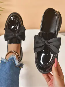 Women's Fashionable Bowknot Design Slip on Shoes, Casual Comfortable Shoes for Daily Wear, Female All-match Round Toe Shoes for Daily Wear, Girl