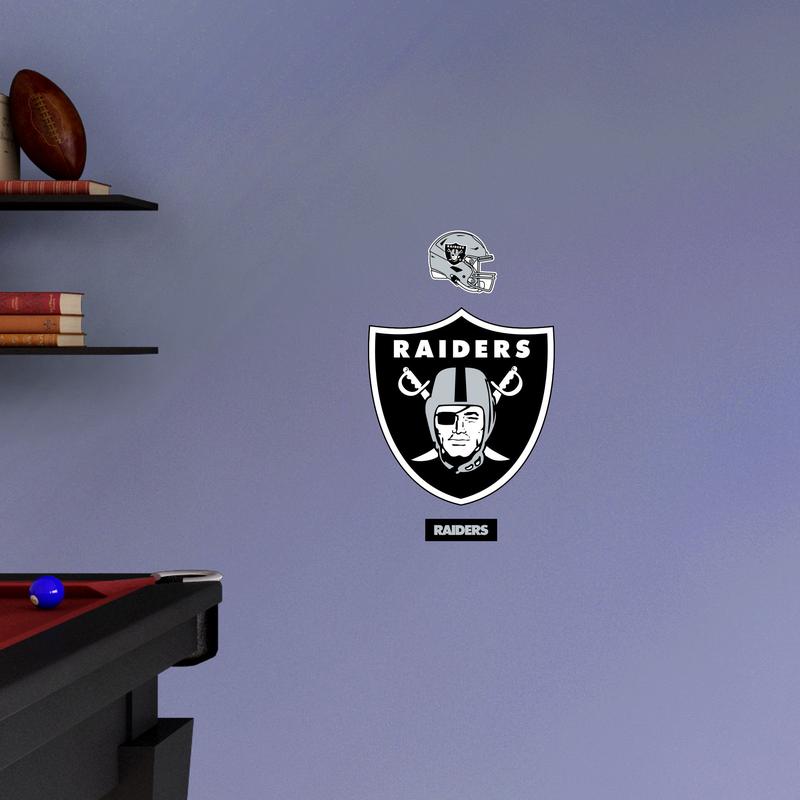 Las Vegas Raiders - RealBig Logo Collection - Official NFL - Reusable Vinyl Wall Decals