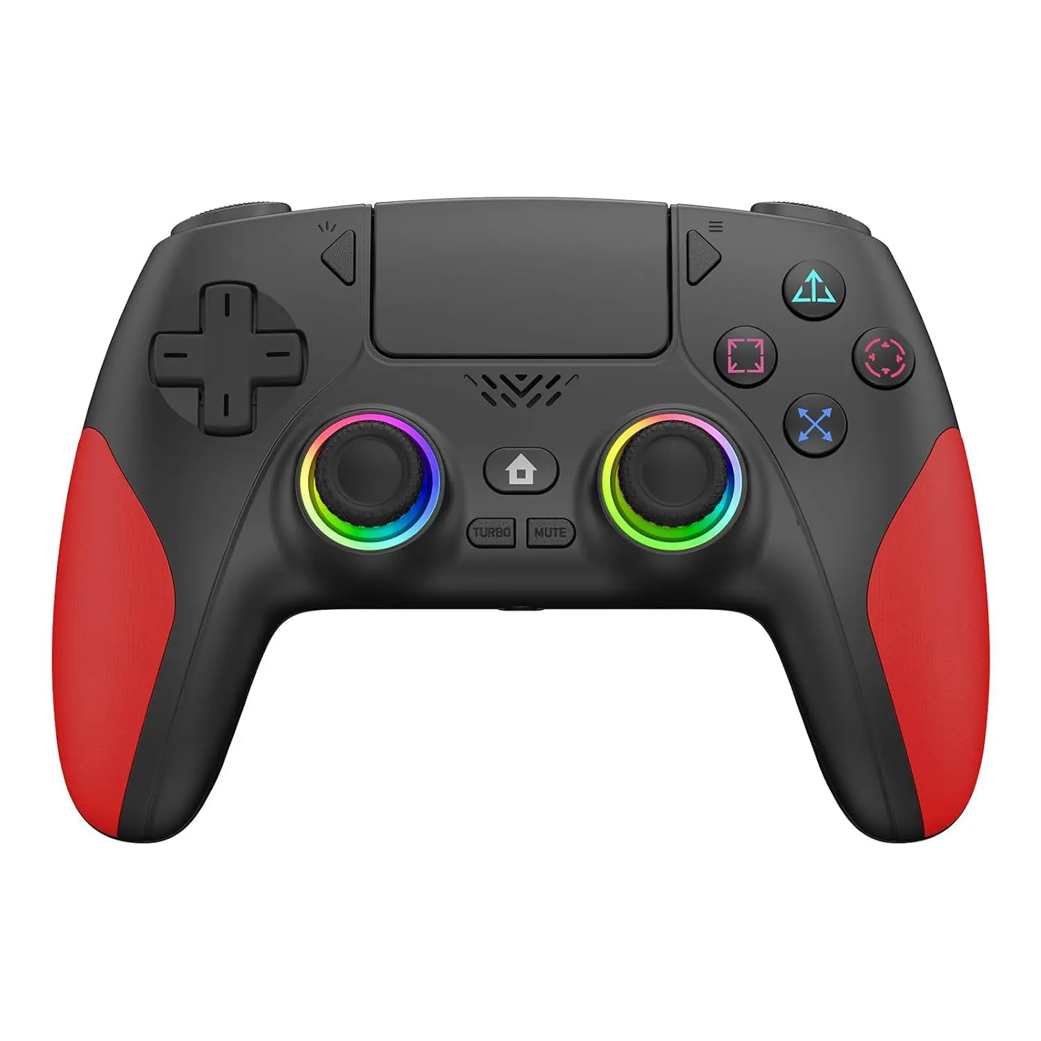 BrawRing Wireless Gaming Controller Pro for PS5 with LED RGB Light– Compatible with Playstation 5,Dual Vibration, Motion Sensing, Programmable Buttons & 1000mAh Fast-Charging Battery