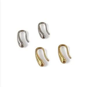 Small Tiny Teardrop Dangle Drop Hook Earrings of Women