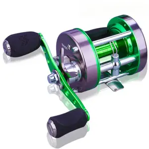 SOUGAYILANG Baitcasting Fishing Reels 6+1BB Round Trolling Fishing Reel Left/Right Handle Freshwater Saltwater Reel Boating  Fishing Reel Wheel