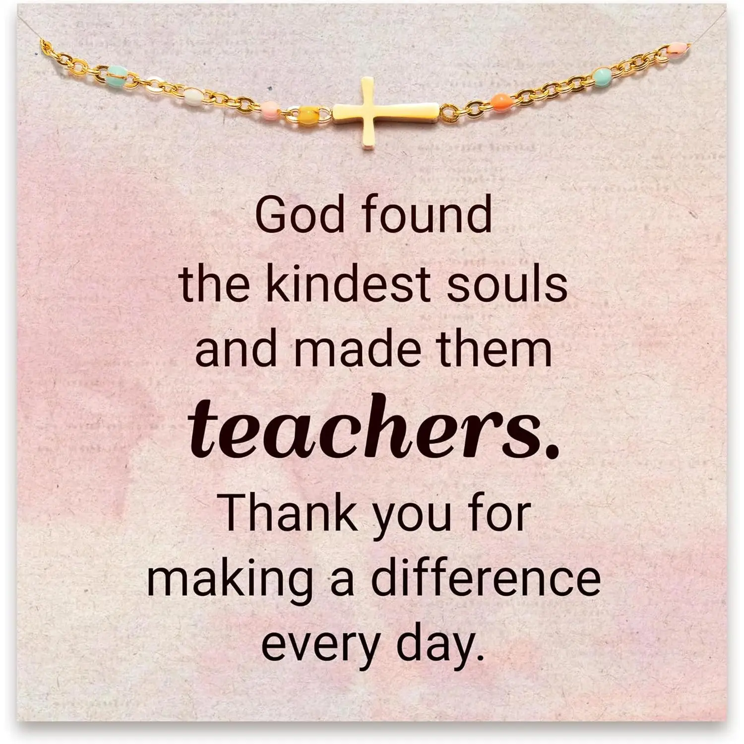 Teacher Appreciation Gifts, Teacher Bracelets for Women, Christian Teachers Jewelry, End of Year & Thank You Gifts for Teachers, Birthday Gift
