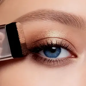 Dual-tone Lazy Eyeshadow Palette with Brush, Easy Mix Duo Set Matte Pan Waterproof Two-tone Glitter, Makeup Cosmetic, Glitter Shimmer Eyeshadow, Perfect Holiday Gift,New Year's gift, Valentine's Day gift