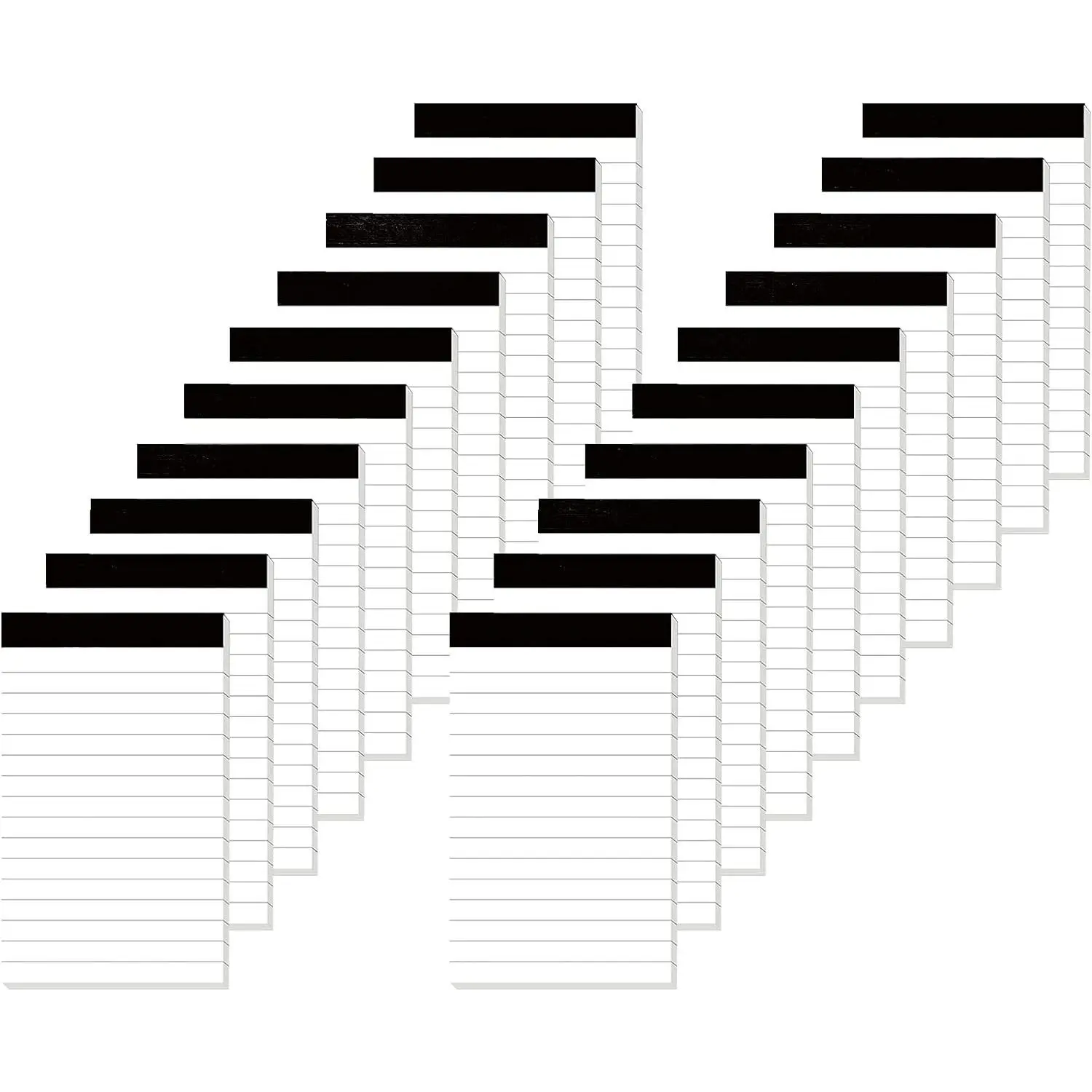 20 Pack Small Notepad, 3 x 5 Inch Ultra Quality Note Pads, Server Lined Papers and Desk Notepads for Office Supplies, Writing and Memo pads 30 Sheets Each