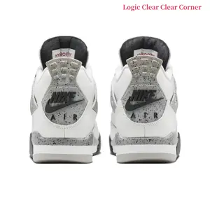 White & Gray Leather + Mesh High-Top Retro Basketball Sneakers | Streetwear Cushioned Sports Shoes