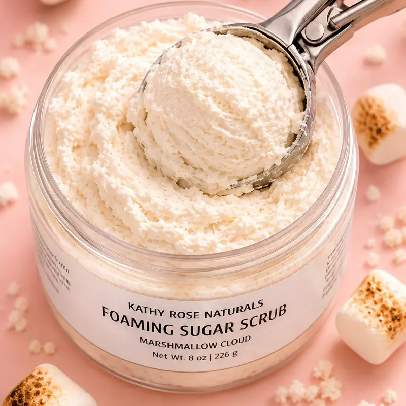 Foaming Sugar Scrub – Whipped  Body Scrub | Soft, Glowing Skin