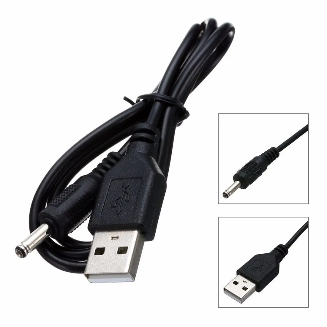USB A to DC 3.5 mm/1.35 mm 5 Volt DC Barrel Jack Power Cable 5V DC Power Cord USB to DC 3.5mm x 1.35mm Male Barrel Jack Plug Adapter Connector Charging Cable Charger Cord  Port