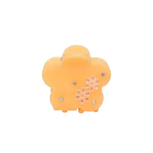 Emi Jay Midi Blossom Flower Hair Claw Clip in Peach Bloom