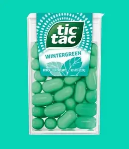 Tic Tac Wintergreen Flavored Mints Tub Low Calorie 1 oz
