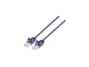 Intellinet Cat6 U/UTP Slim Network Patch Cable, 7 ft., Blue, 10G, 250 MHz, 100% Copper, 30 AWG, RJ45, Stranded, Snag-free, Gold-plated Contacts