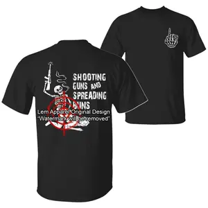 Shooting G and Spreading B Funny Quote T-Shirt, Sarcastic Humor 2 Sided Graphic Peinted Unisex Cotton T-shirt for Men for Women Menswear Womenswear Top