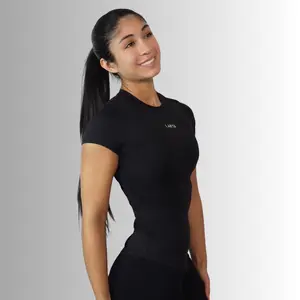 Jet Black Enhance Fitted Top Jet Black Enhance Fitted Top