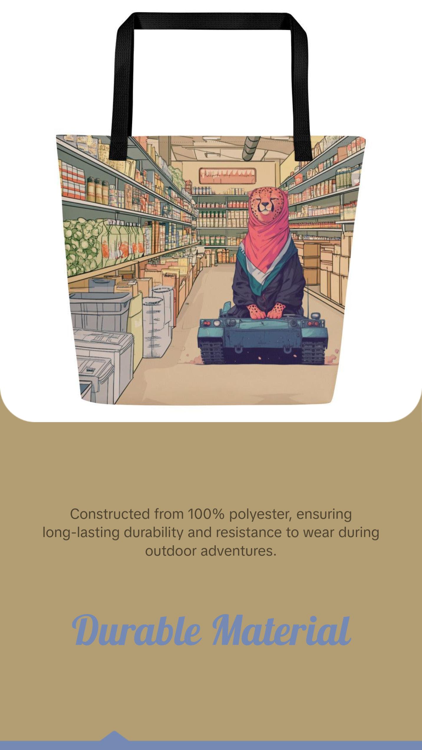 Market Cheetah Large Tote