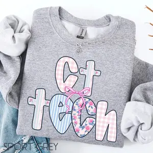 CT Tech T-SHIRTSweatshirt, Ct Tech Gift, Ct Tech Sweater, Rad Tech Gift, Computed Tomography Crewneck, CT Tech Gift For Her, CT Tech Shirts Classic Cotton