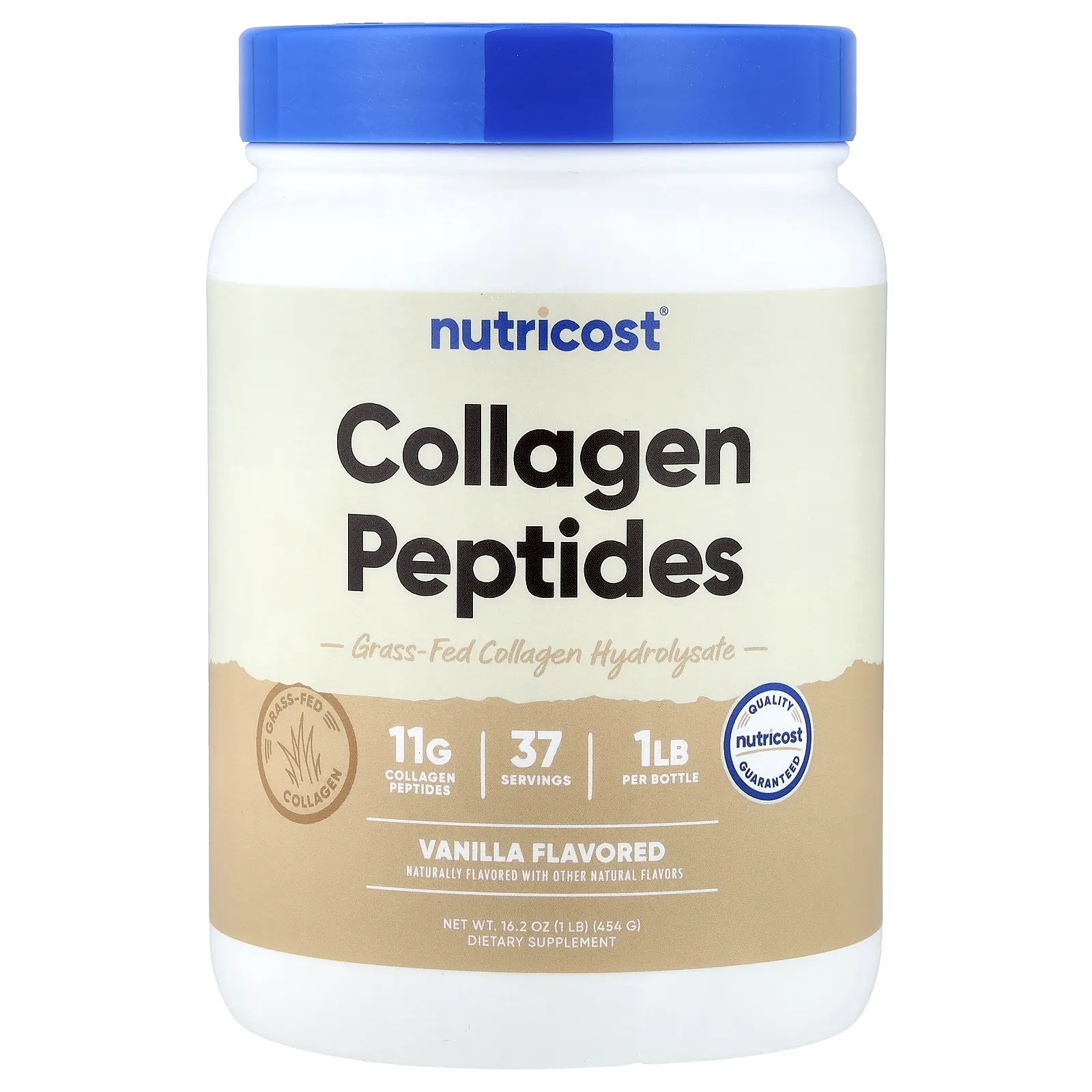 Nutricost Collagen Peptides, Vanilla, 16.2 oz (454 g)