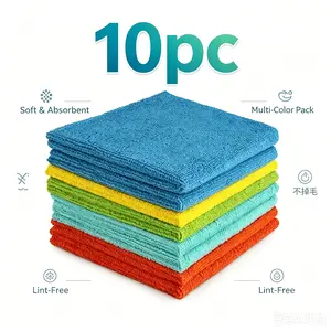 Microfiber Cleaning Cloth 10/20/40 Pack – Lint-Free, Scratch-Free Towels for Kitchen, Glass, Car, Electronics – Super Absorbent Reusable Washable Rags – Bulk Multi-Purpose Household Cloths