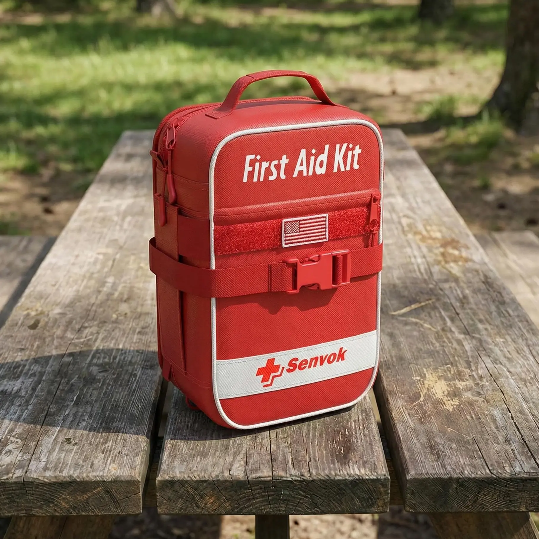 Senvok Large Comprehensive First Aid Kit with Emergency Supplies - Unisex Safety Survival Gear for Car, Home - All Ages Outdoor Activity Emergency Kit