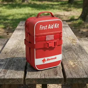 Senvok Large 【Comprehensive First Aid Kit】 Ideal for  Car, Travel & Home - Emergency Kit for Hiking, Camping, Backpacking and Outdoors