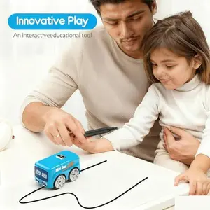2026 Upgraded Mini RC Magic Bus, Gesture Sense Vehicle with Remote Drive, Smart Sensor, Auto-Avoidance, Line Tracking, LED Expression Lights, Desktop Electric RC Toy Car