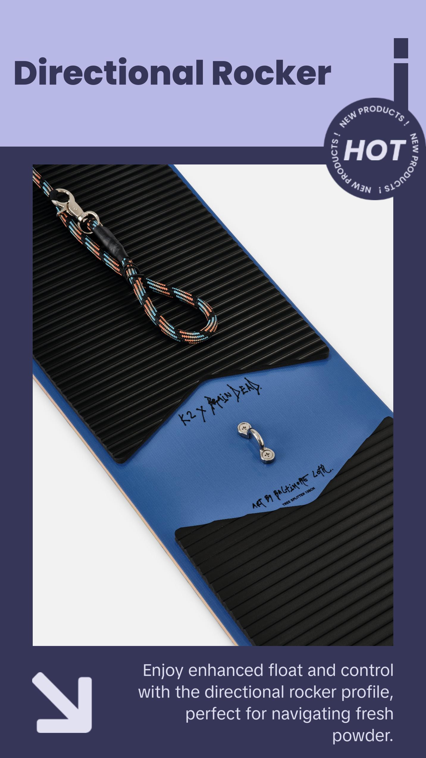 LIMITED EDITION: K2 x Brain Dead Tree Splitter Snowboard 2025