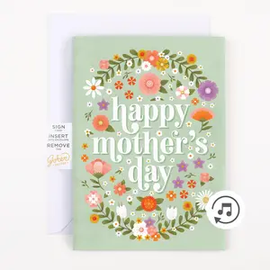 Endless Baby Cry Mother's Day Card with Glitter