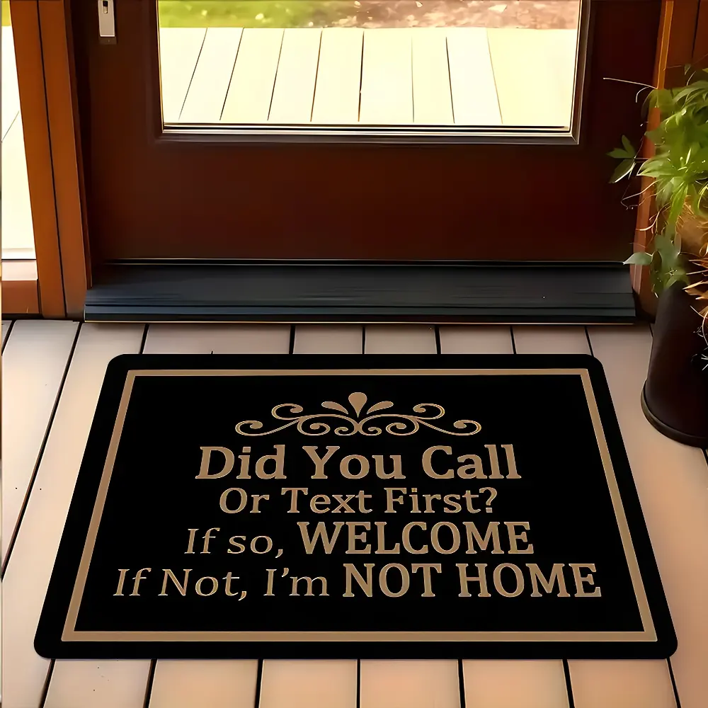 Humorous Visiting Reminder Design Doormat, Humorous Entrance Rug, Entry Rug, Entryway Rug, Household decorative rug, Absorbent Floor Mats, Anti-slip Quick drying Soft Carpets, Non slip rugs, Indoor Outdoor Home Decor, Gifts for Family and Friends Christ