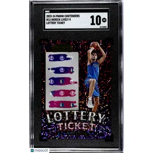 Dereck Lively II SGC 2023 24 Panini Contenders Dereck Lively Rookie #12 Lottery Ticket Mavs 10