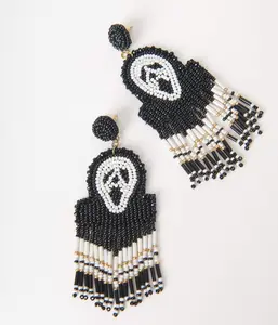 Ghostface Beaded Drop Earrings