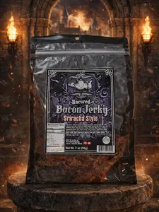 The Armored Kingdom Delicious Sriracha Style Bacon Jerky