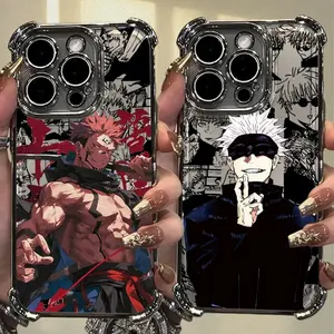 Jujutsu Kaisen Sukuna Gojo Satoru Phone Case – Anti-Drop Matte Soft TPU Cover, Compatible For iPhone 17 Air 16,15,14,13,12,11,Pro,MAX, Viral Anime Gift for Fans