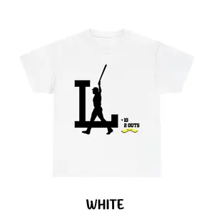 LA Baseball T-Shirt - 10-2 Outs Graphic Tee - Baseball Lover Shirt with Bold LA Design - Perfect Gift for Sports Fans Fabric Top outfit