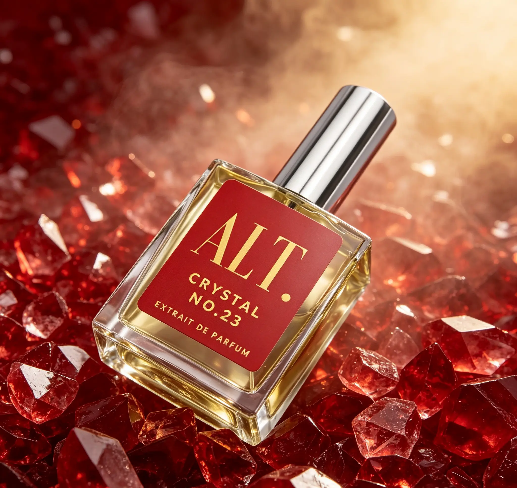 ALT. FRAGRANCES Crystal No. 23 Extrait de Parfum 60ml | Inspired by Baccarat Rouge 540, Long Lasting Unisex Fragrance with Jasmine, Amberwood & Cedar, Premium Scent for Men and Women, Daily & Special Occasion Wear