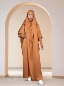 CL32 One-piece jilbab, long Muslim dress for women, suitable for daily worship and special occasions, feminine charm, solemn, comfortable and elegant,Fashionweek