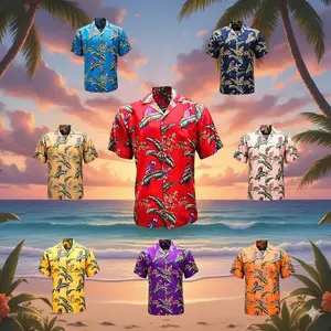 Authentic Magnum PI Aloha Shirt for Men, Paradise Found Hawaiian Shirt, 3D Tropical Beach Pattern, Ideal Gift, Retro Travel Wear